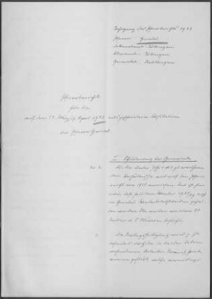 Gniebel-Rübgarten: Pfarrbericht 1932