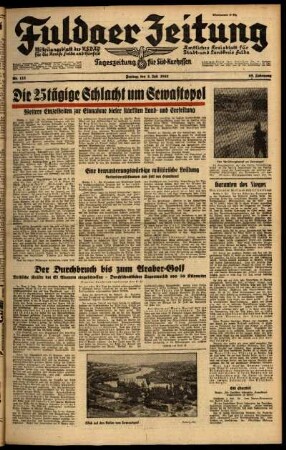 Ausgabe vom Freitag, den 03. Juli 1942.