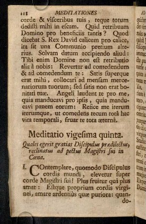 118-122, Meditatio vigesima quinta