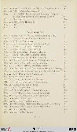 Zeichnungen (Nr. 840-882)