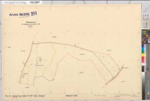 Steinfurt (Burgsteinfurt), Umlegung Hollich, Bl.8 Planabdruck Flur 25