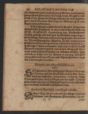 Meppen von Manßfeldischen verlassen.