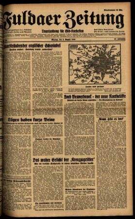 Ausgabe vom Montag, den 05. August 1940.