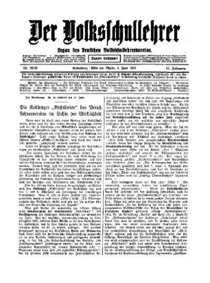 Die Koblenzer "Richtlinien" des Preuß. Lehrervereins im Lichte der Wirklichkeit