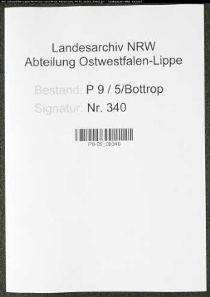 Sterberegister Standesamt Bottrop