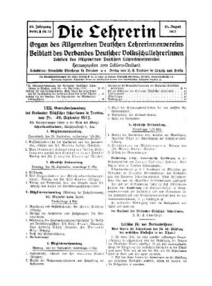 Leitsätze für das Verbandsthema : was können die Lehrerinnen tun für die Stärkung des weiblichen Einflusses in der Schule?