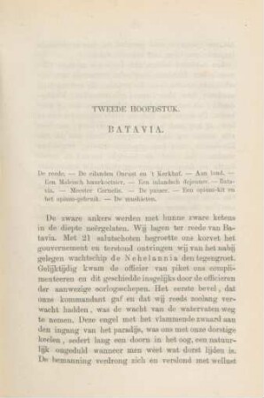 Tweede hoofdstuk. Batavia