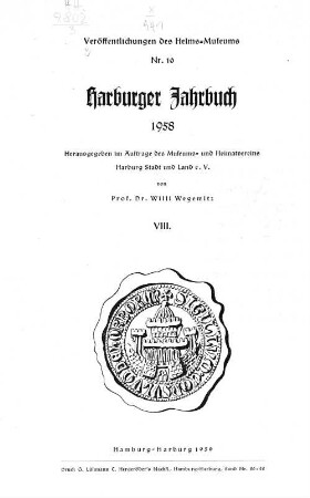8.1958: Harburger Jahrbuch