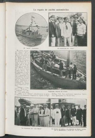 La regata de yachts automóviles