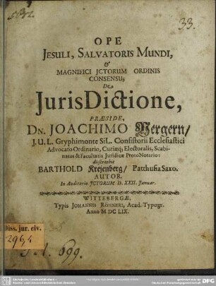 De juris dictione
