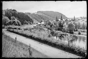 Walsburg. Ortsansicht mit Saale