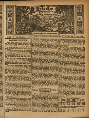 Ausgabe vom Sonntag, den 13. Dezember 1914.