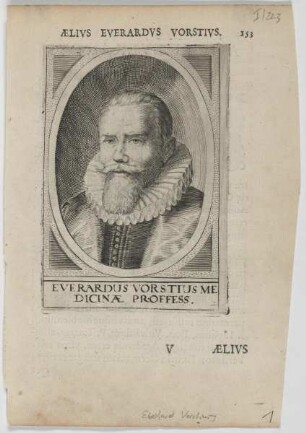 Bildnis des Everardus Vorstius