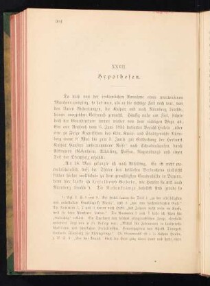 XXVII. Hypothesen.