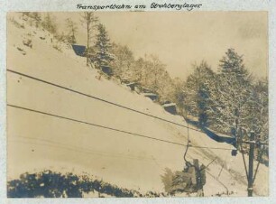 Foto der Transportbahn am "Strohberglager" auf dem "Kleinen Belchen"