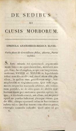 De sedibus et causis morborum per anatomen indagatis : libri quinque: in quibus continentur dissectiones et animadversiones propemodum innumerae, medicis, chirurgis, anatomicis profuturae, 6