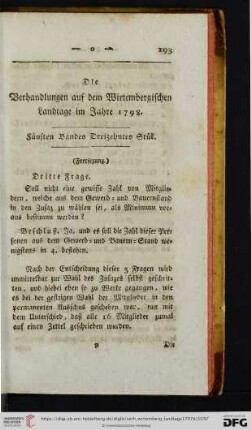 Fuenften Bandes Dreizehntes Stuek.
