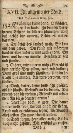 XVII. In allgemeiner Noth