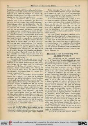 1: Maschine zur Herstellung von Bildhauerwerken