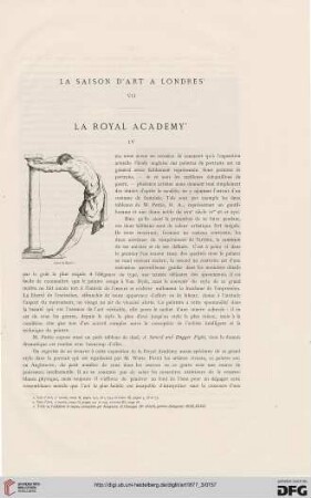 3: La saison d'art à Londres, [4] : La Royal Academy