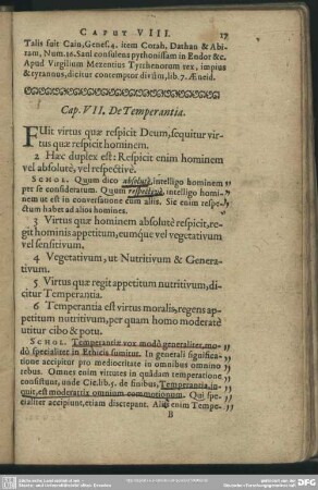 Cap. VII. De Temperantia