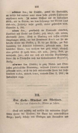 III. Der Holle-Mythus am Meißner.