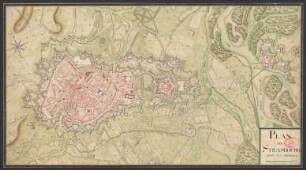 Plan de Strasbourg avec ses environs