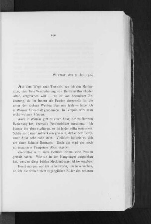 Wismar, den 21. Juli 1904