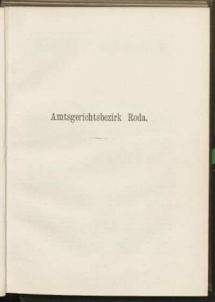 Amtgerichtsbezirk Roda.