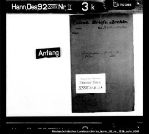Einrichtung einer Tierarznei-Schule zu Göttingen
