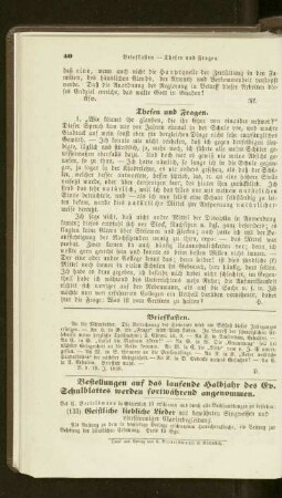 Thesen und Fragen