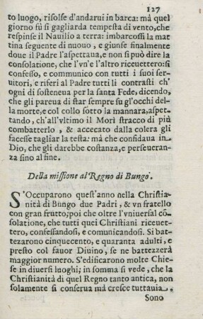 Della missione al regno di Bungo