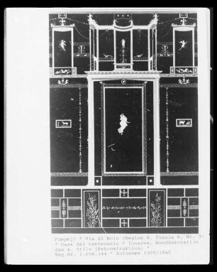 Pompeji, Casa del Centenario, Wanddekoration