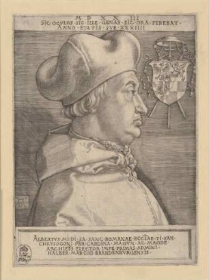 Bildnis Albrecht von Brandenburg, Kardinal (Der große Kardinal)