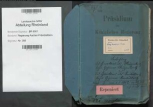 Verleihung des Charakters als Sanitätsrat bzw. Geheimer Sanitätsrat und Verleihung des Charakters als Medizinalrat bzw. Geheimer Medizinalrat . Specialia. Bd. 3