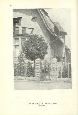 Villa Back in Darmstadt. Detail