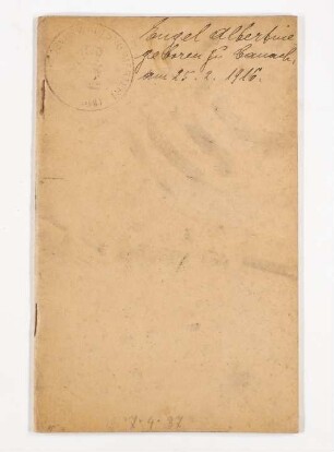 Arbeiter- und Dienstboten Livret: Albertine Engel