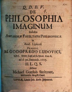 De philosophia imaginum