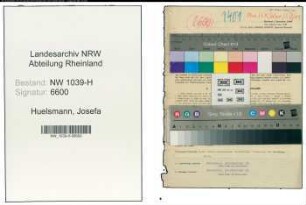 Entnazifizierung Josefa Huelsmann , geb. 09.09.1903 (Lehrerin)
