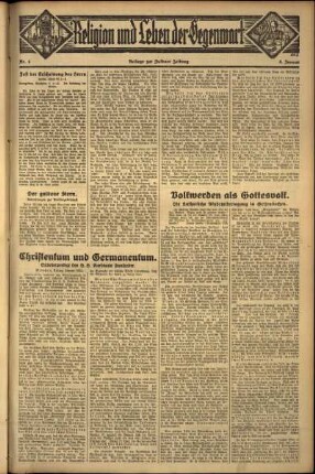 Dritte Ausgabe vom Samstag, den 06. Januar 1934.