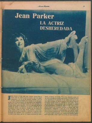 Jean Parker - La actriz desheredada [Fotografía]