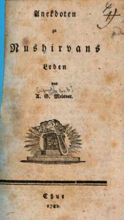Anekdoten zu Nushirwans Leben