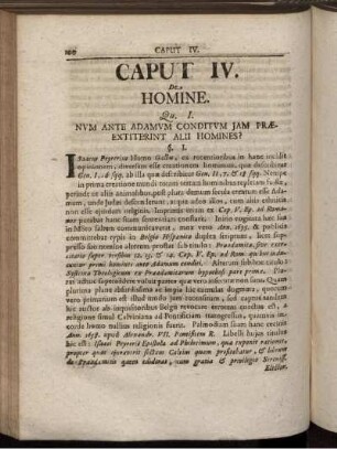 Caput IV. De Homine.