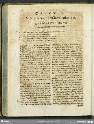 Caput III. De Iurisdictione Epis. in visitationibus