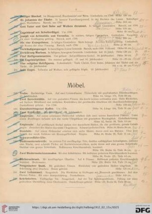 Möbel (Nr. 232-245)