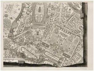 Ichnographia (Plan des Marsfelds im antiken Rom), aus der Folge "Il Campo Marzio dell’Antica Roma", Tafel VIII