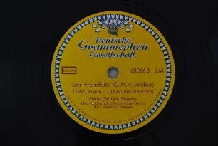 Der Freischütz : Trübe Augen ...; (Arie des Ännchens) / (C. M. v. Weber)
