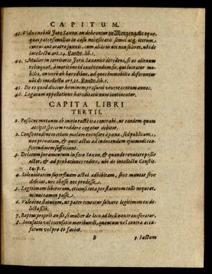 ... Capita Libri Tertii.