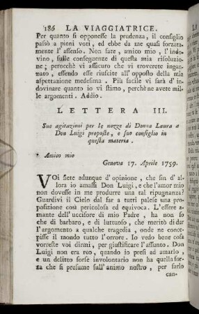 Lettera III.