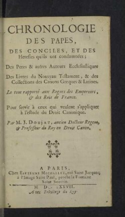 Chronologie des Papes